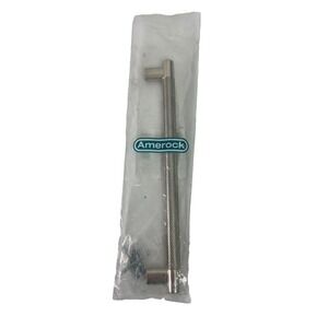 Amerock Cabinet Pull Bronx‎ Satin Nickel 10-1/16" Center to Center Bar Handle C8